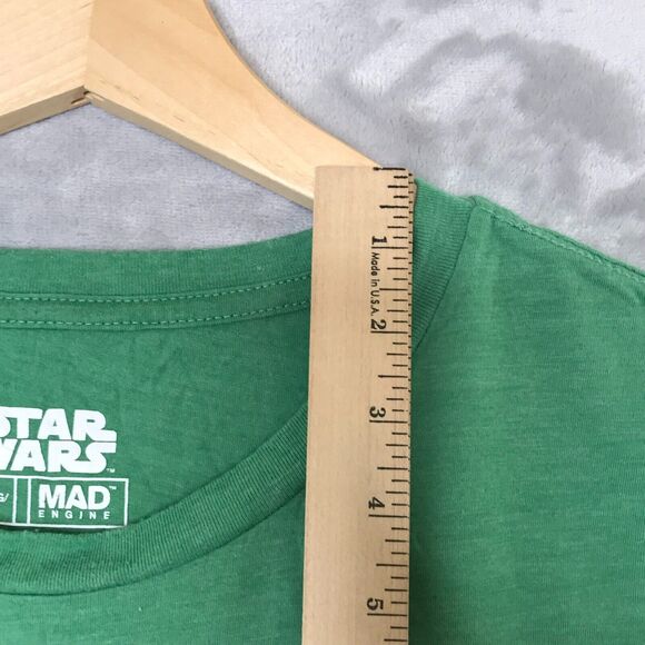 Star Wars Shirt Mens Adult 2X Yoda Christmas Elf I Am Not Mad Engine Crew Neck - Picture 8 of 9